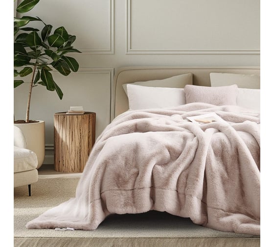 Изображение товара Плед The eleventh kingdom Хексхэм Евро (210x230 см), пломбир 11BLK2123HE12