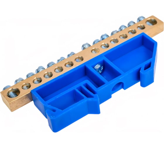 Изображение товара Шина ЭРА NO-22493 N ноль на DINизоляторе ШНИ8x1214Дсиний Б0062906