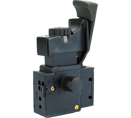 Изображение товара Выключатель FA2-6/1BEK 6(6)A 250V 5E4 для ударной дрели с регулировкой, реверсом и фиксатором Diamond Industrial DIDZC0146