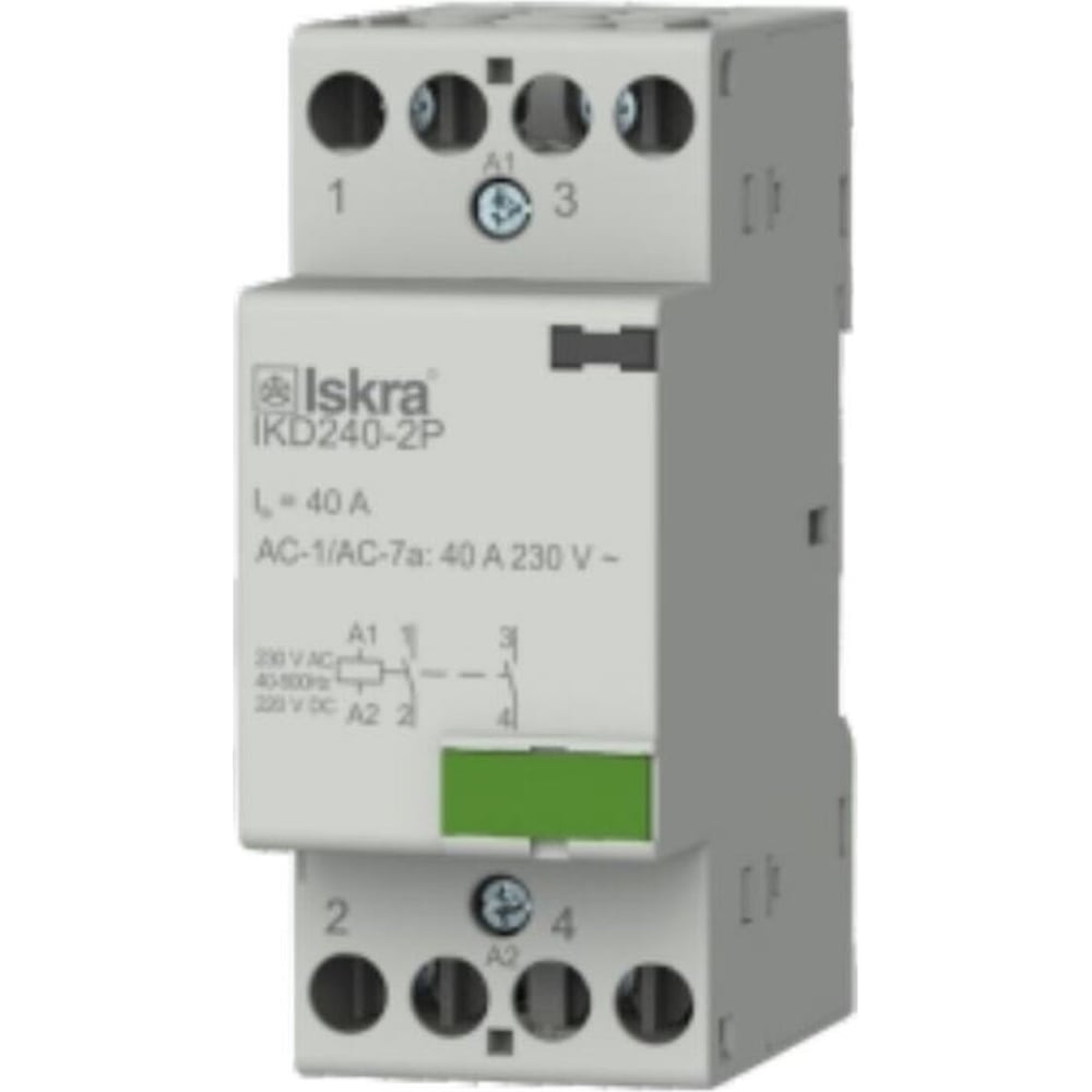 Изображение товара Модульный контактор Iskra IKA240-2P/230V для управления цепями