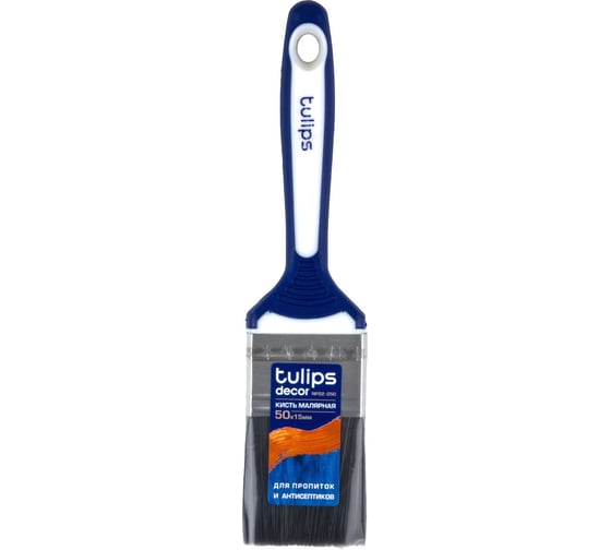Изображение товара Кисть малярная Tulips decor 50х15мм, для пропитки и антисептики Tulips Tools NP22-050