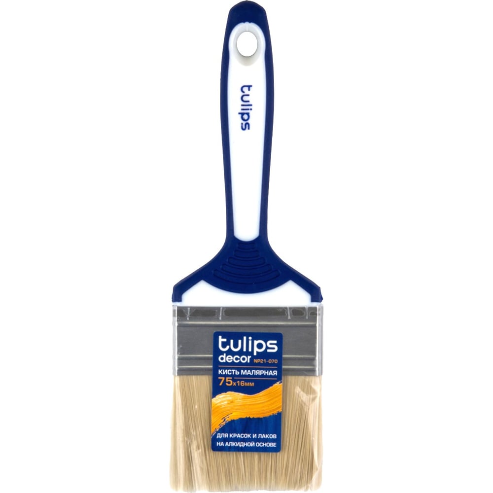 Изображение товара Кисть малярная Tulips decor 75х16 мм для алкидных ЛКМ
