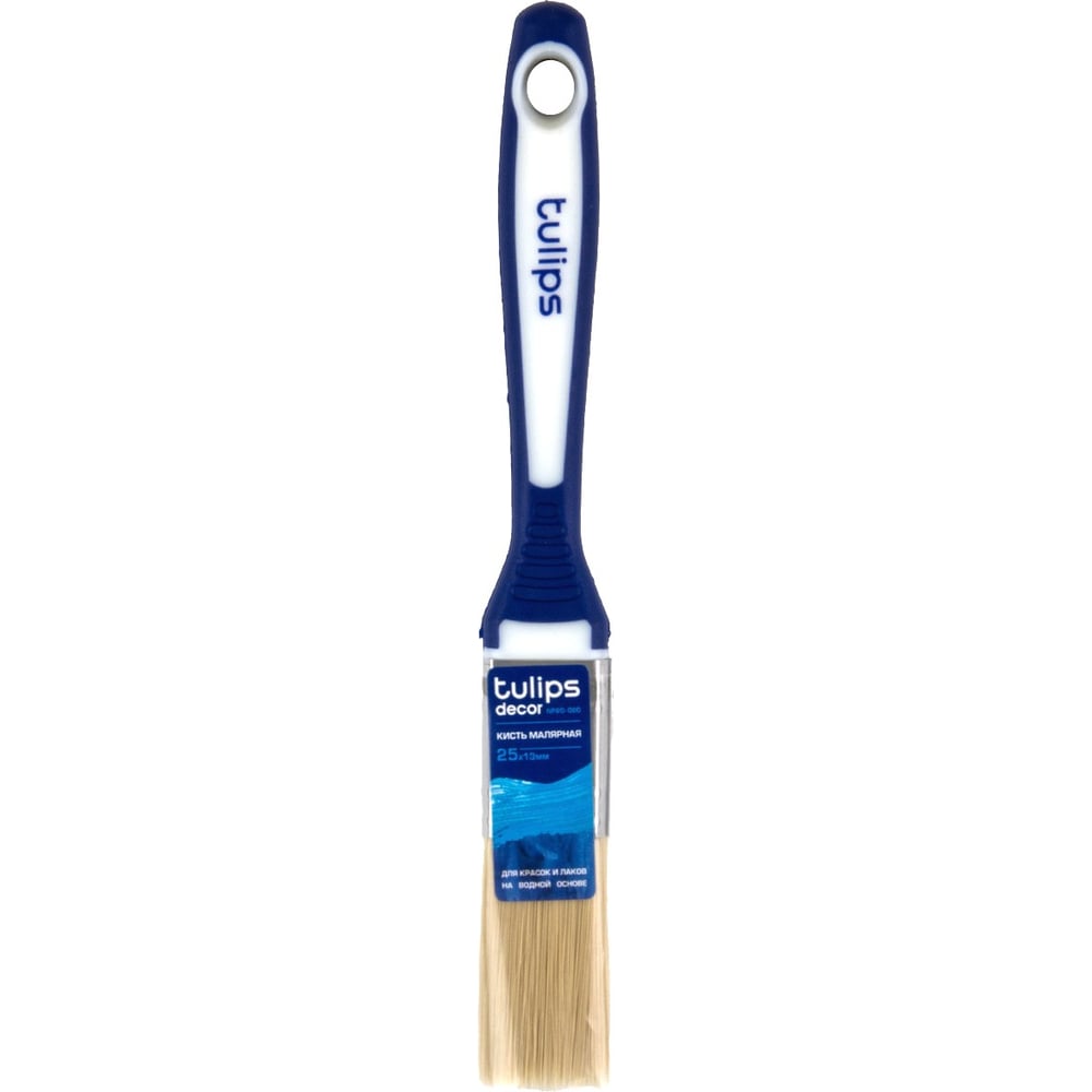Изображение товара Кисть малярная Tulips decor 25х13мм, для ЛКМ на водной основе Tulips Tools NP20-020