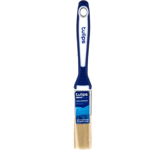 Изображение товара Кисть малярная Tulips decor 25х13мм, для ЛКМ на водной основе Tulips Tools NP20-020