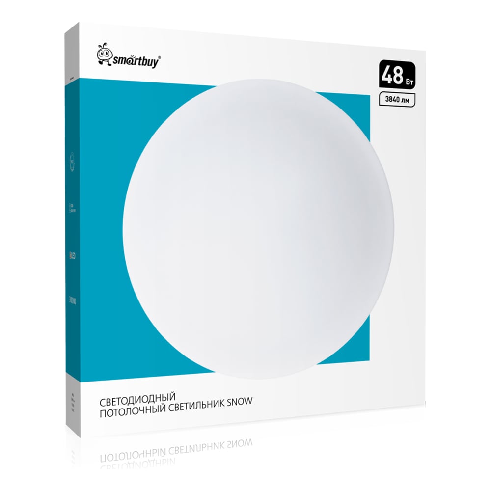 Изображение товара Светодиодный потолочный светильник Smartbuy (LED) 48Вт 380х55мм SNOW SBL-SN-48-65