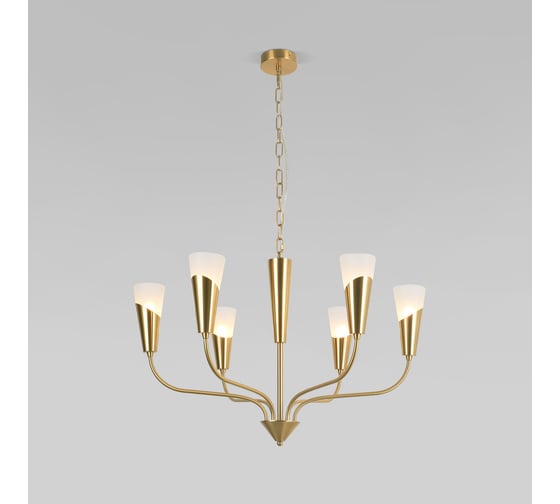 Изображение товара Подвесной светильник Eurosvet Rhyton 60167/6 латунь a068279