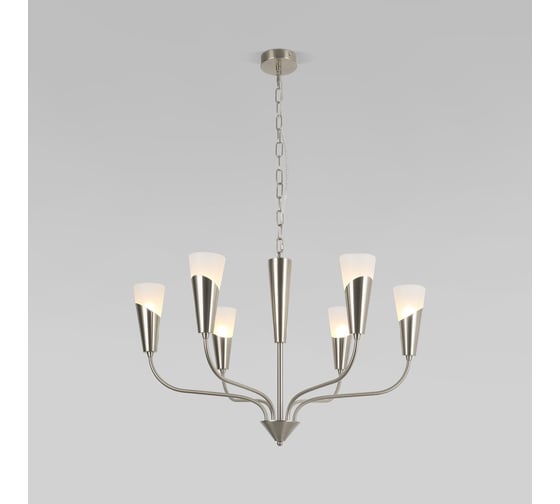 Изображение товара Подвесной светильник Eurosvet Rhyton 60167/6 никель a068284