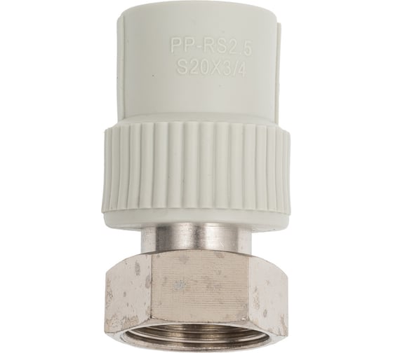 Изображение товара Муфта с накидной гайкой Damento 20х3/4", внутренняя резьба, серый 8922