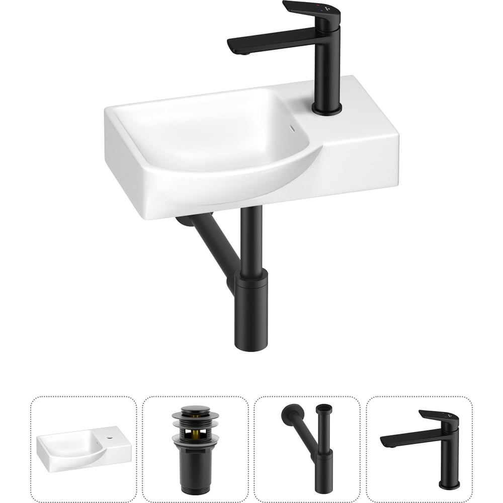 Изображение товара Маленькая раковина Wellsee WC Area 4 в 1 для ванной и туалета