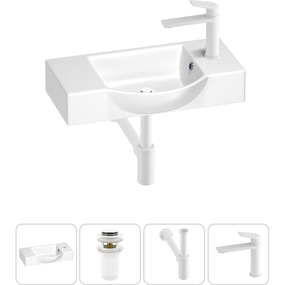 Изображение товара Маленькая раковина для ванной комнаты WC Area 4 в 1 современный санфарфор