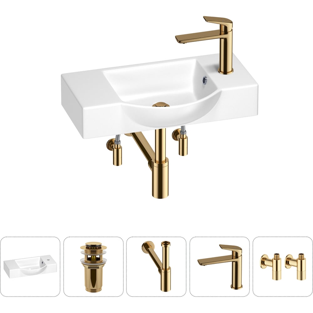 Изображение товара Маленькая раковина для ванной комнаты WC Area 5 в 1 санфарфор современная