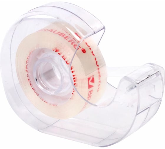 Изображение товара Клейкая канцелярская лента BRAUBERG 19 мм х 33 м, кристальная, в диспенсере 228760