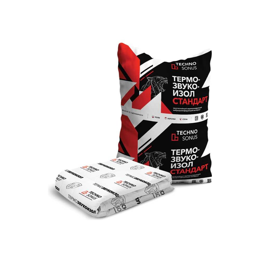 Мат для звукоизоляции Техносонус ТермоЗвукоИзол Стандарт 1300100601