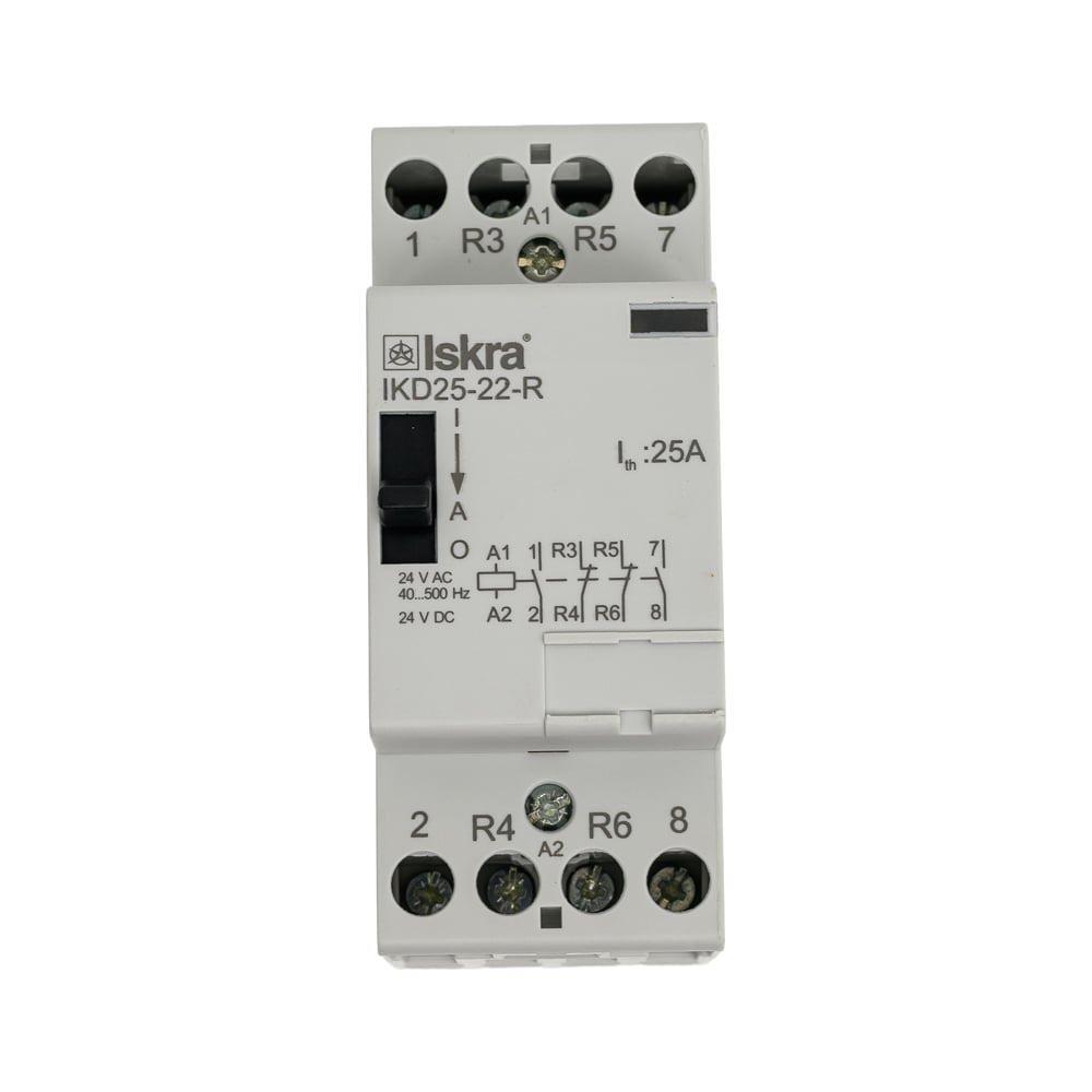 Изображение товара Модульный контактор Iskra IKD25-22-R/24V для автоматизации