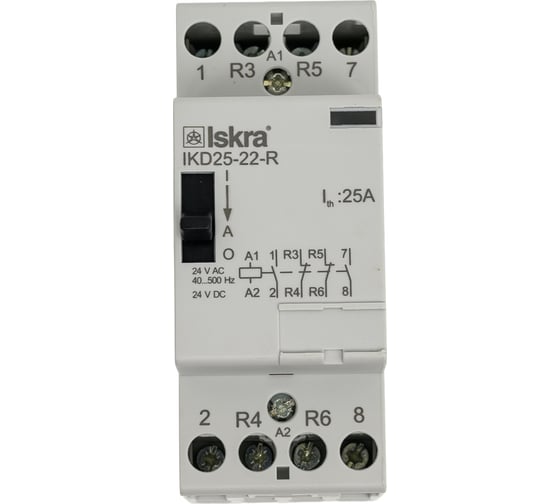 Изображение товара Контактор модульный iskra IKD25-22-R/24V УТ-00019643