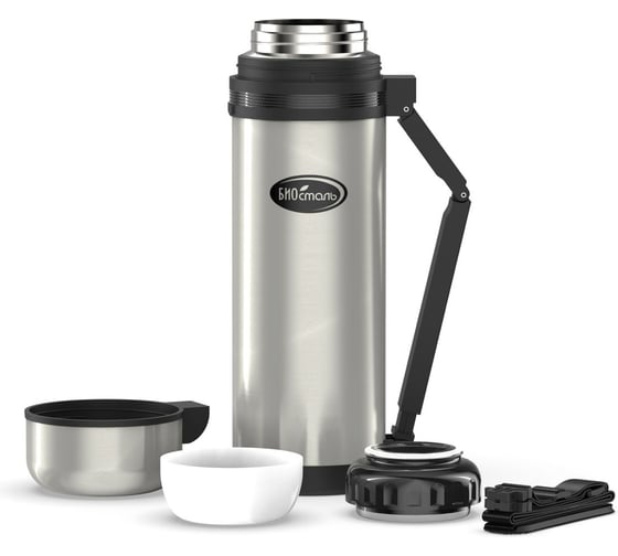 Изображение товара Термос универсальный Biostal для еды и напитков, 1.8 литра, стальной NG-1800-1