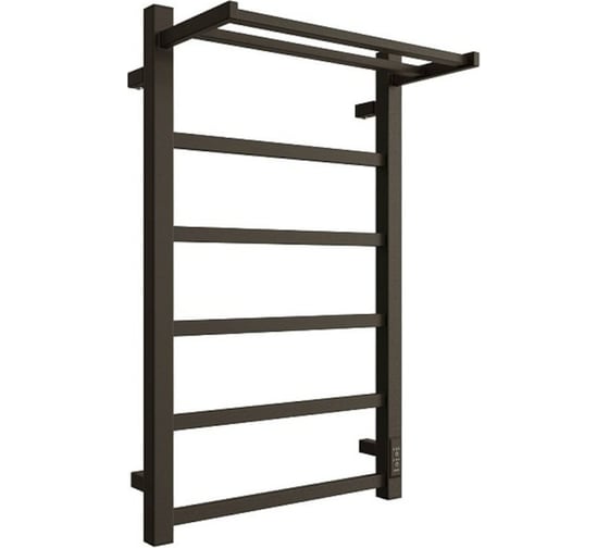 Изображение товара Электрический полотенцесушитель STOUT JAZZ quadro 80x50 Черный матовый с полкой SHQ-J2QQ-F08050 RG0093DHUEBP4J