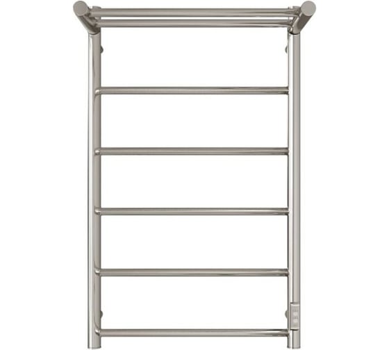 Изображение товара Электрический полотенцесушитель STOUT JAZZ round 80x50 Полированный с полкой SHQ-J1RR-F08050 RG0093DHUE9FK3