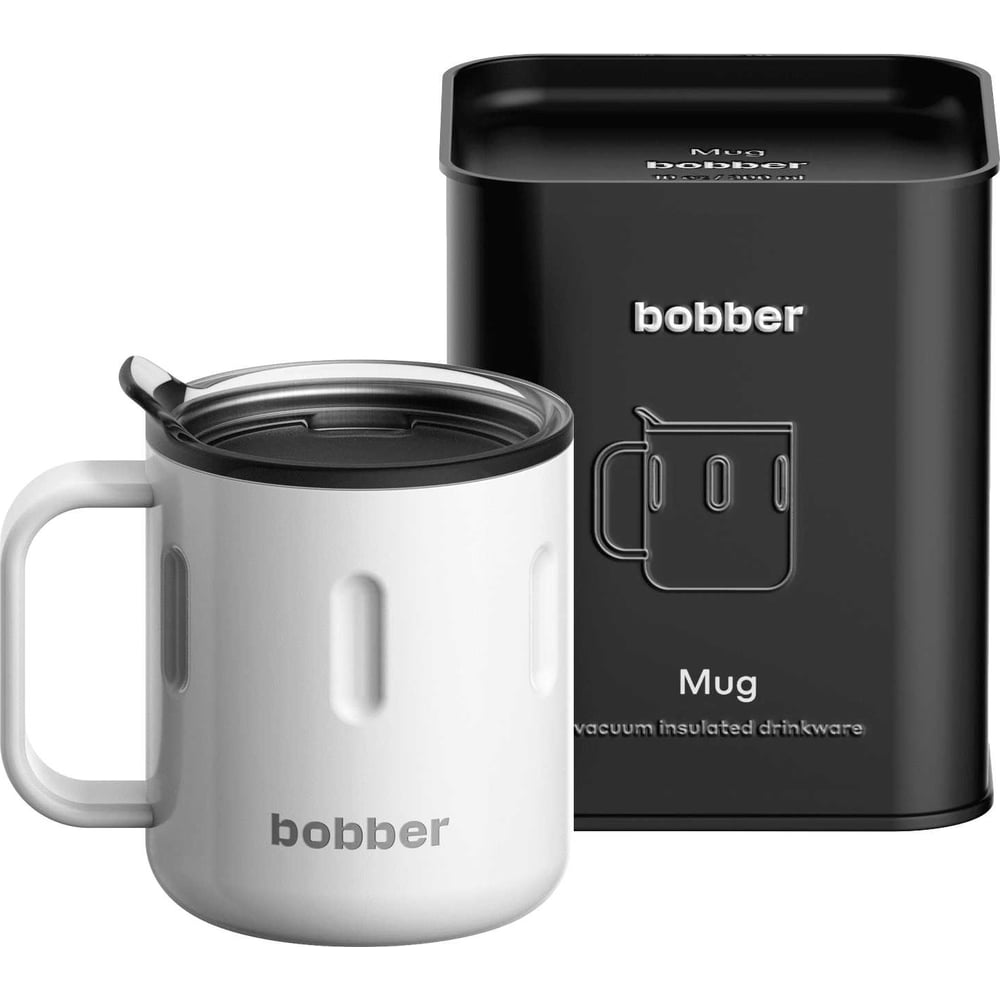 Изображение товара Термокружка BOBBER Mug-300 Iced Water 0.3л вакуум нержавеющая сталь белая