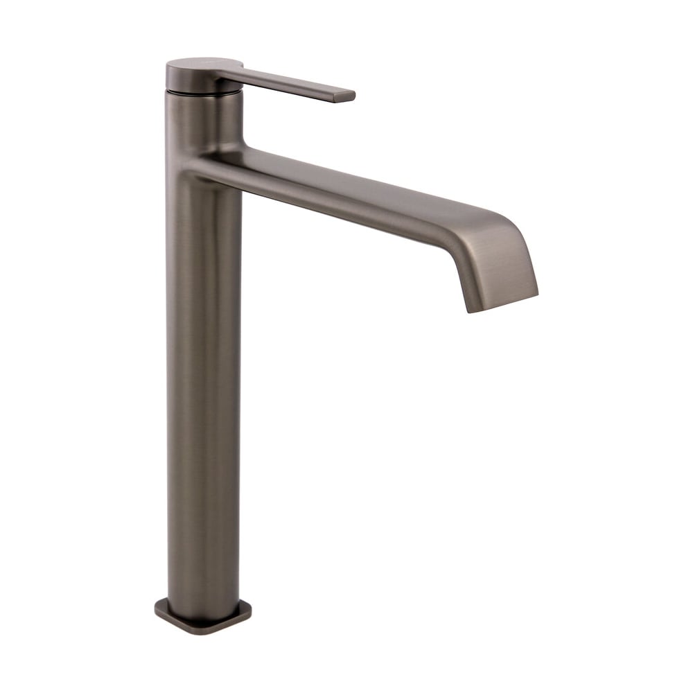 Изображение товара Высокий однорычажный смеситель для умывальника Clever VELVET I 230 мм оружейная сталь