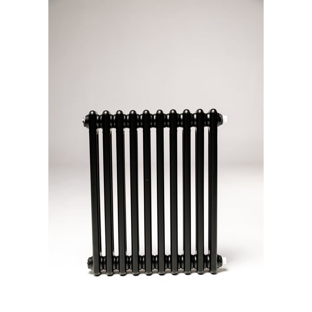 Изображение товара Трубчатый радиатор ТЕПЛОФОРТ обогрев 9 кв.м. двухтрубный, черный матовый, боковое подключение