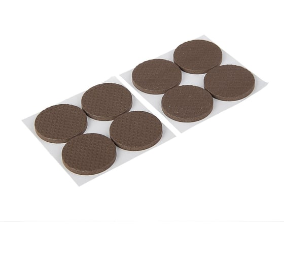 Изображение товара Мебельная накладка TUNDRA круглая, D=38 мм, 8 шт., полимерная, цвет коричневый 3609868