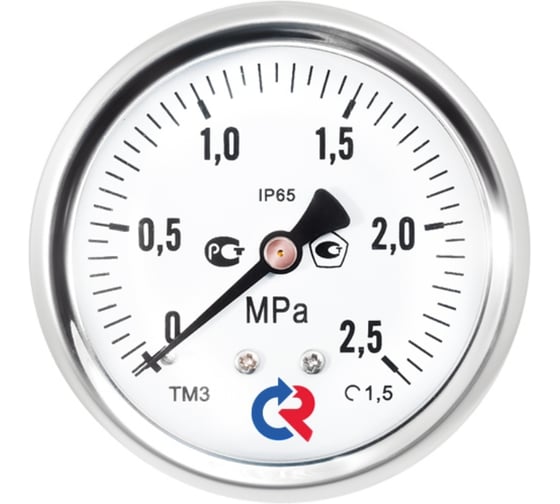 Изображение товара Виброустойчивый манометр РОСМА ТМ-220Т.00 (0-1МПа) ДК50 G1/4, класс точности 2.5 D070-03687