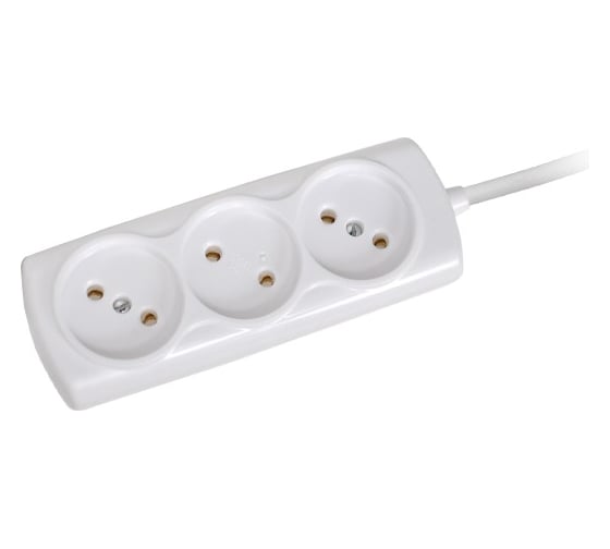 Изображение товара Удлинитель КОСМОС 6А 3 гнезда ШВВП 2х0,75 3м Р16-010 Россия YKsm3m-3g(6A)E