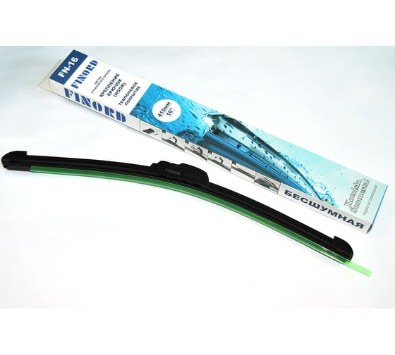 Изображение товара Щетка стеклоочистителя бескаракасная FINORD с тефлоновым покрытием № крепление крючок 16 (410 мм) для а/м ВАЗ 1118 КАЛИНА, 2190 ГРАНТА; ГАЗ 3110 ВОЛГА; HYUNDAI SOL FN-16