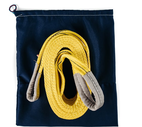 Изображение товара Буксировочный трос текстильный КанТраст 18 т 8 м петля-петля, в сумке tbt188000ppS