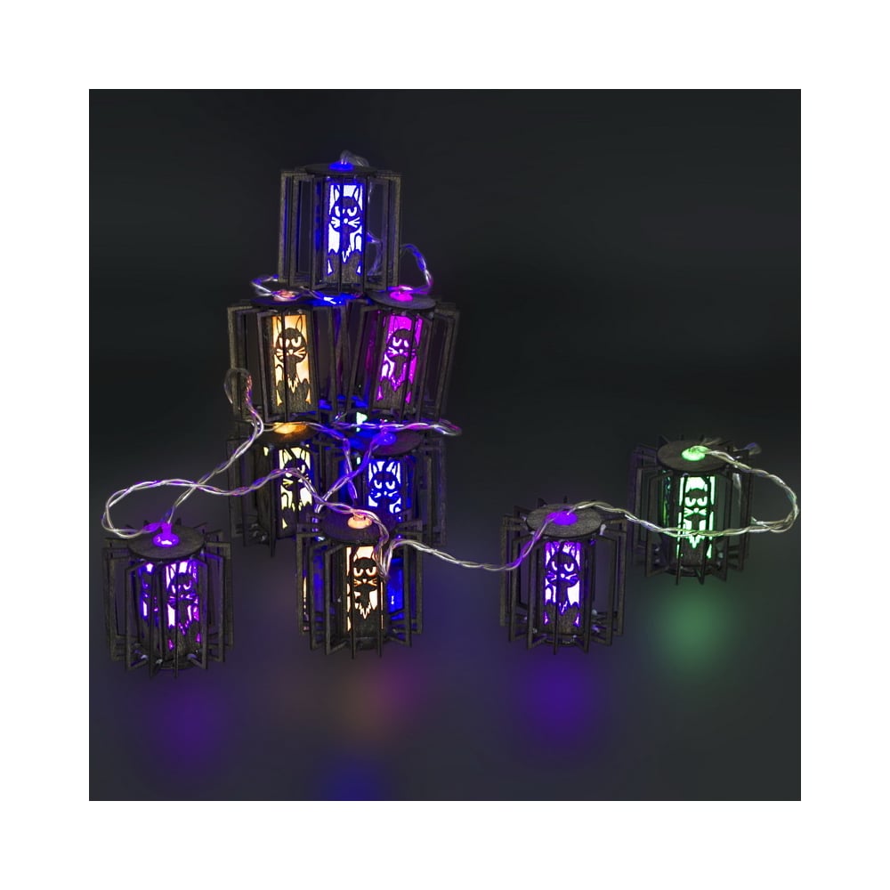 Изображение товара Светодиодная гирлянда Sneha A-482 2 метра 10 LEDs красный зеленый синий