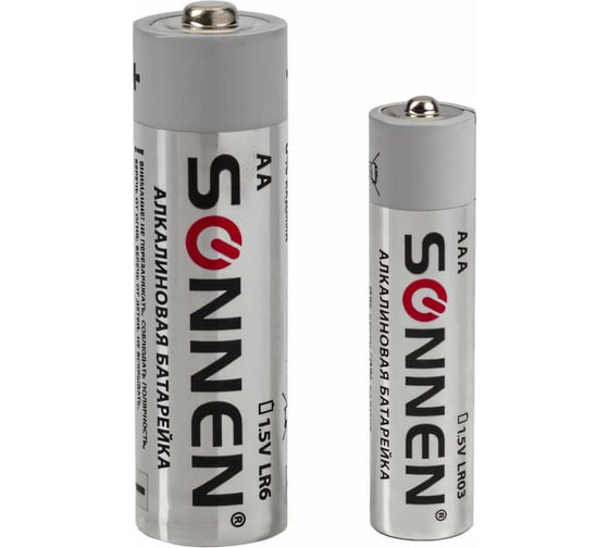 Изображение товара Батарейки SONNEN, КОМПЛЕКТ 30 шт, Alkaline, AA+ААА LR6+LR03, в коробке 455097