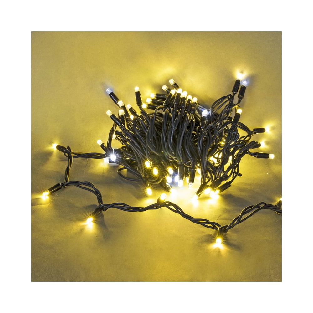 Изображение товара Светодиодная гирлянда Sneha A-970 WW W FLASH 10 м 100 LED теплый белый