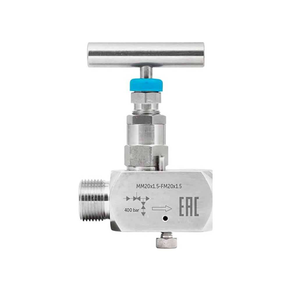 Клапан РОСМА SS-V4 Ду15 Ру400 игольчатый нержавеющий, ВР/НР M20х1.5 D070-04263