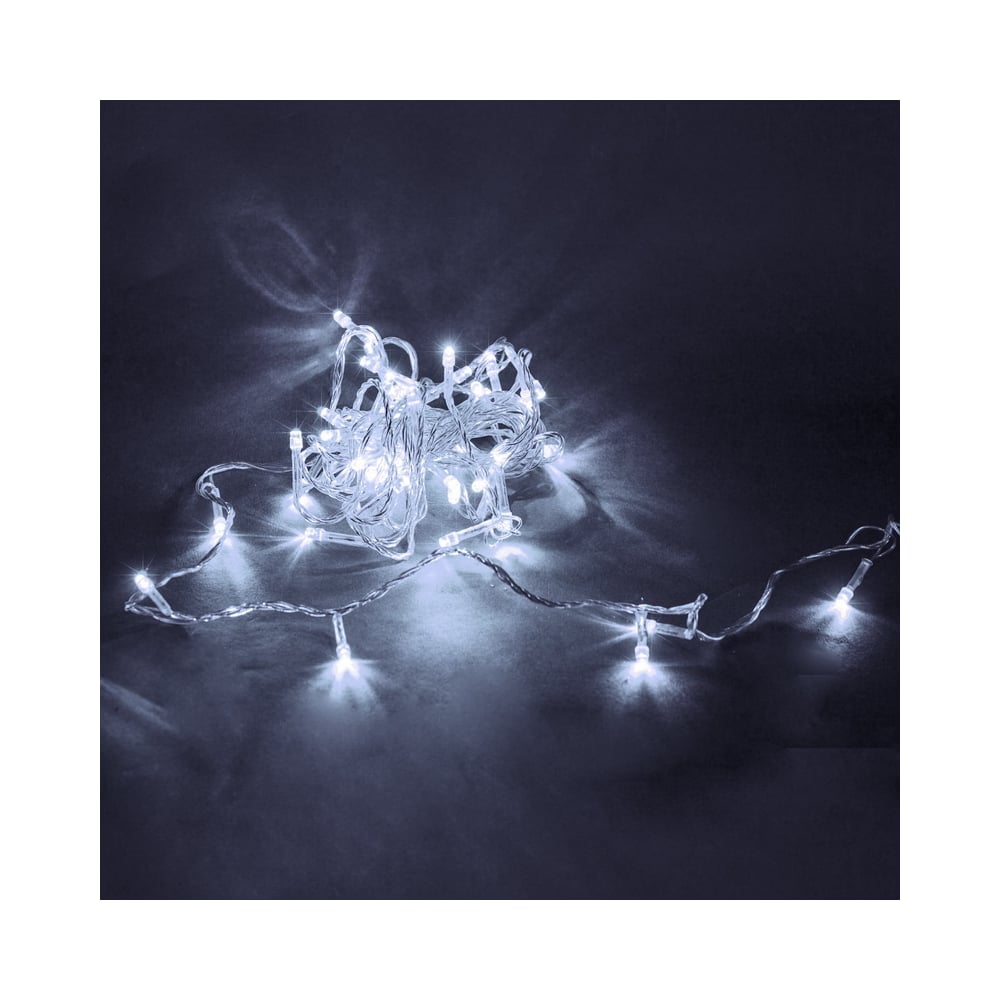 Изображение товара Светодиодная гирлянда Sneha A-019 LED WT 5м 50 LEDs белый провод прозрачный