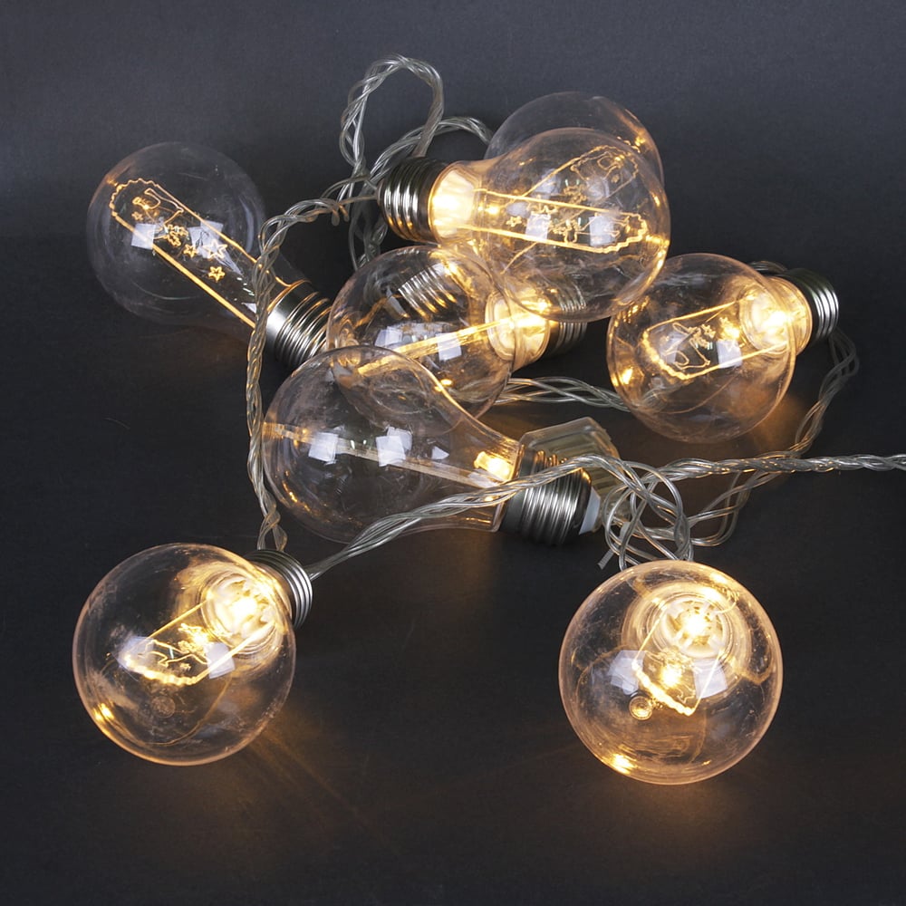 Изображение товара Светодиодная гирлянда Sneha A-321 WT мультиколор 1.8м 10 LED с прозрачным проводом