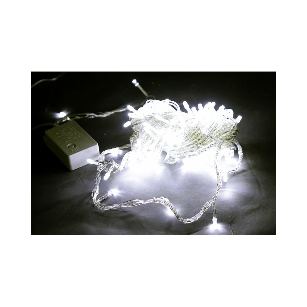 Изображение товара Светодиодная гирлянда Sneha A-001 LED WT 100 ламп 10м управление режимами