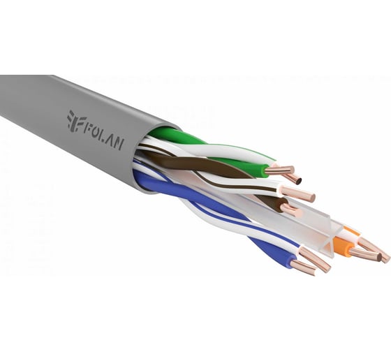 Изображение товара Кабель Folan U/UTP Cat 6 PVC 4x2х0,57 305м. U42057PVC