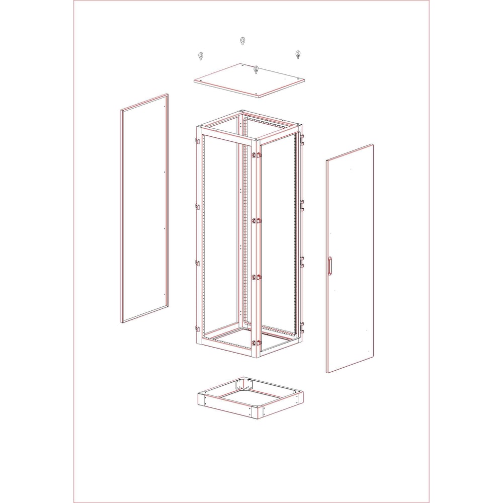 Изображение товара Корпус УМК MULTICOLOR IP31 (600х2100х650) (ШхВхГ) RAL 7035 MLT.UMK1.31.60.21.65
