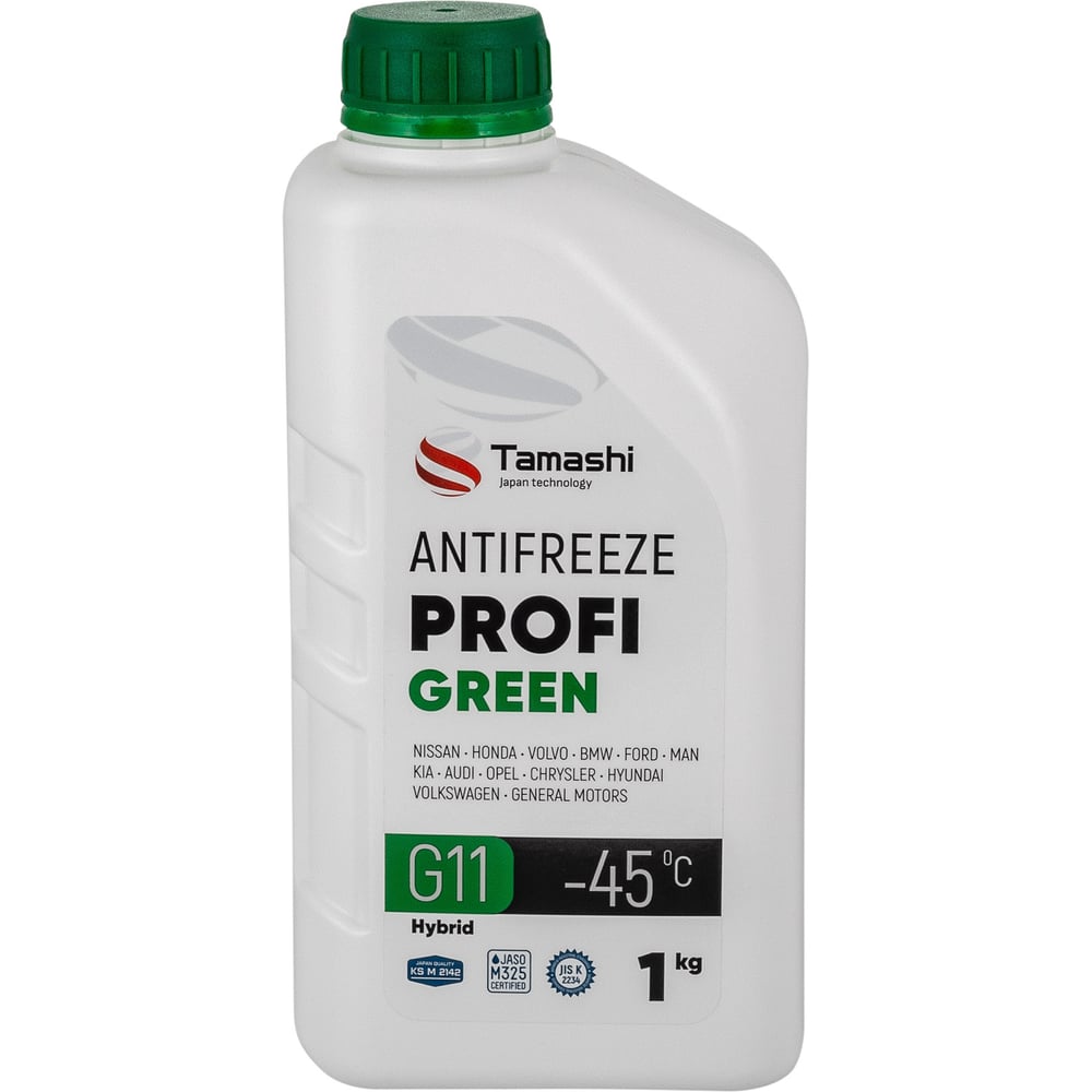 Изображение товара Антифриз Tamashi Profi Hybrid G11 1 кг зеленый готовый до -45C