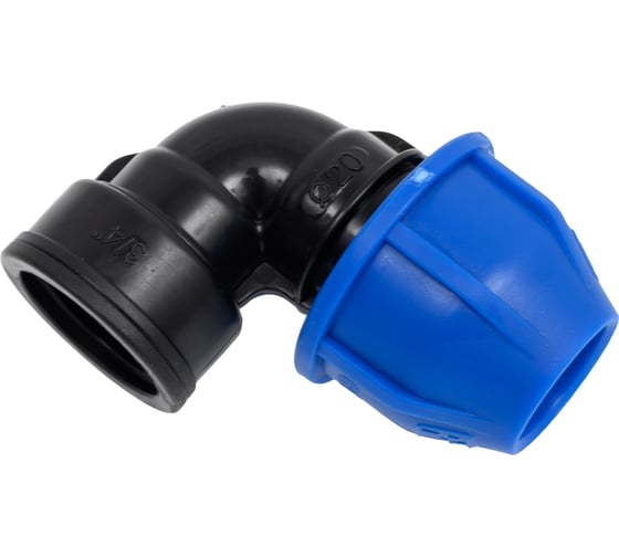 Изображение товара Отвод переходной Damento 20x3/4", внутренняя резьба, ПНД 011233