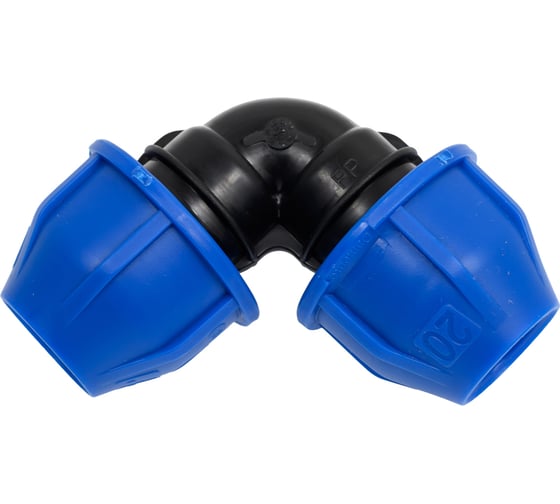 Изображение товара Отвод соединительный компрессионный Damento 20x90, ПНД 011223