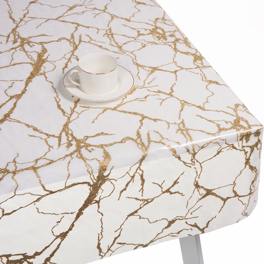 Изображение товара Силиконовое покрытие Dekorelle 201-GW 0.25 мм 20 м белое абстракция