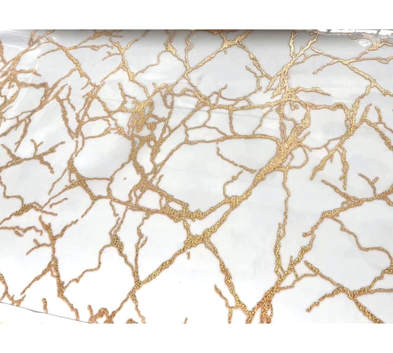 Изображение товара Силиконовое покрытие Dekorelle 201-GW 1.0x20 м, золото/белый фон 234201-1