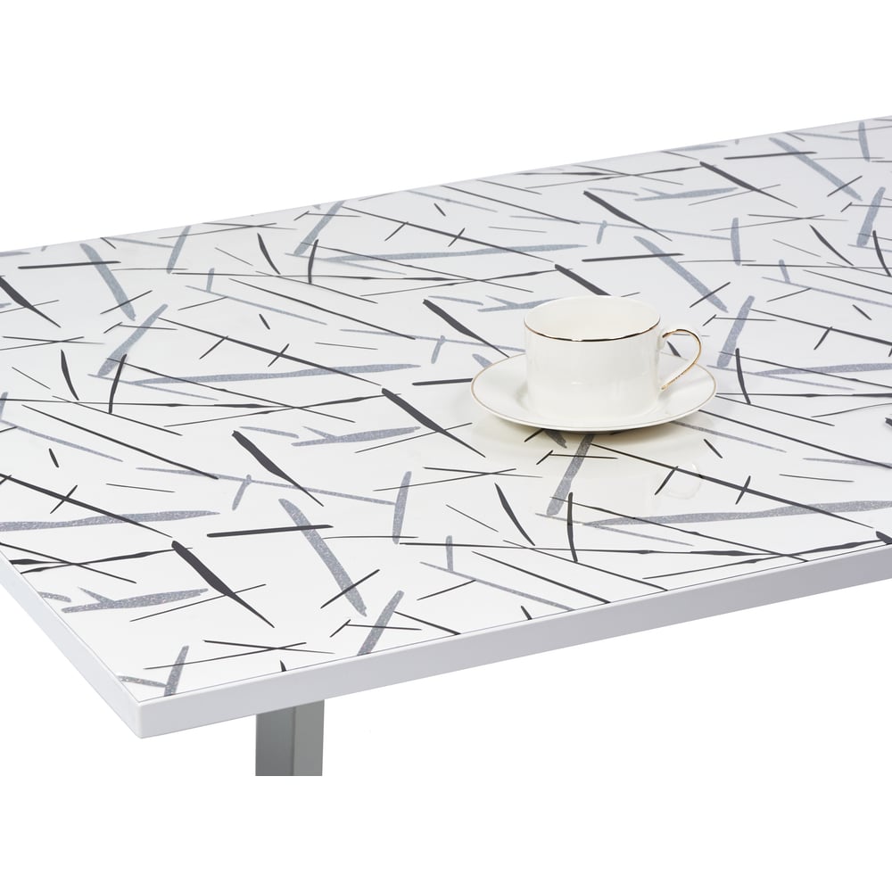 Изображение товара Силиконовое покрытие Dekorelle 241-SW 1.2x20 м серебро белый абстракция