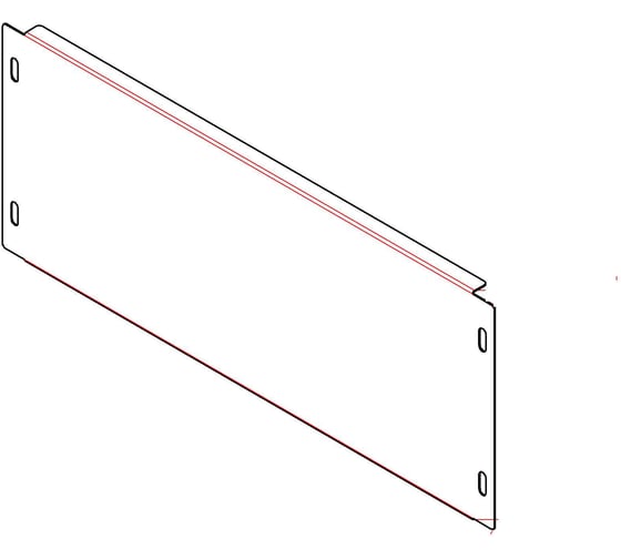Изображение товара Пластрон (1000х400) (ШхВ) RAL 7035 MULTICOLOR MLT.UMK.PL.1000.400