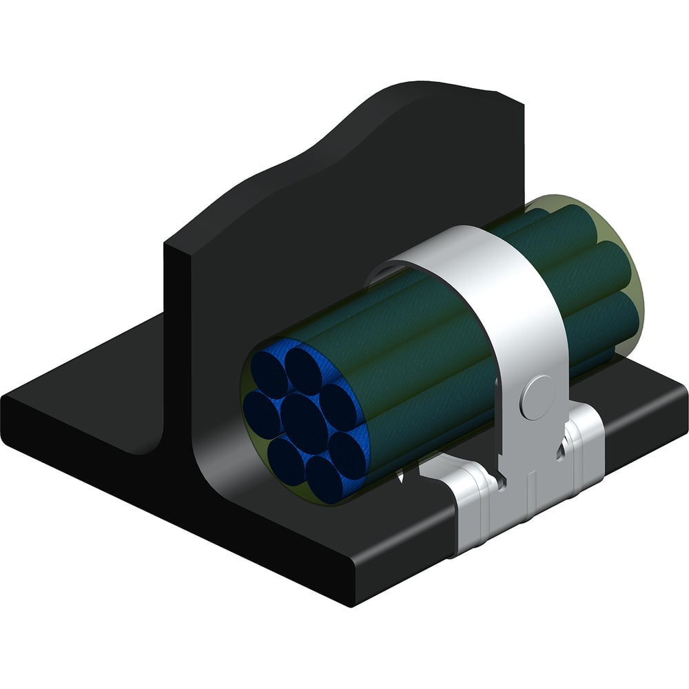 Изображение товара Балочный зажим УМС 2-7 мм с пластиной 20 шт. BZ-2-7-PL
