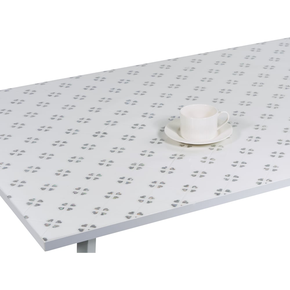 Изображение товара Силиконовое покрытие Dekorelle 049-S 20 м белый абстракция термостойкое