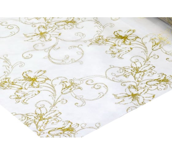 Изображение товара Силиконовое покрытие Dekorelle 180-G, размер 0,8x20 м, золото/прозрачный фон 224180