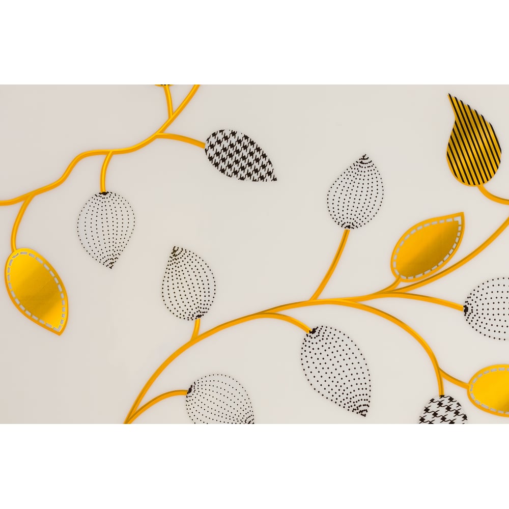 Изображение товара Силиконовое покрытие Dekorelle 129-GW 0,8x20 м белое с золотом для интерьера